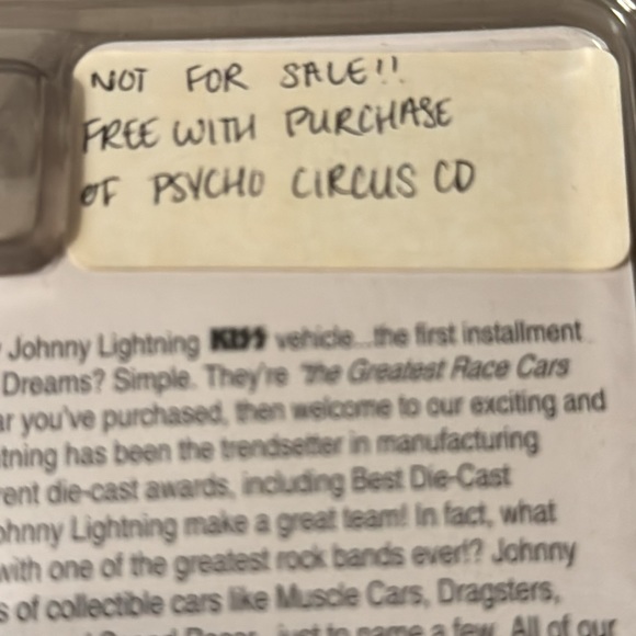 KISS Race Car, Gene Simmons, bonus Photo Card. Rock pop culture collectible - Picture 5 of 7